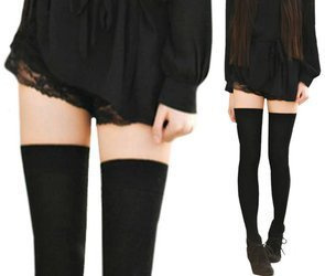 Bawełniane zakolanówki czarne