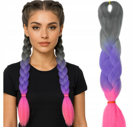 Włosy syntetyczne warkoczyki dredy ombre