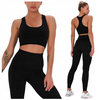 Komplet zestaw sportowy legginsy bezszwowe + top 