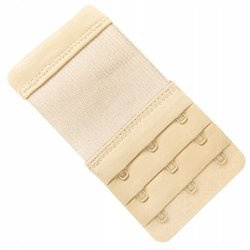 Przedłużenie do biustonosza haftka 3x3 gumka beżowy