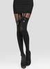 Rajstopy z kokardkami czarne