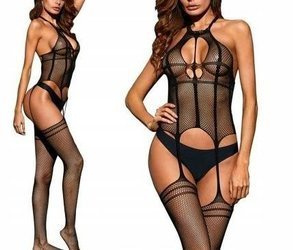Bodystocking otwarte siateczka
