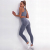 Komplet zestaw sportowy legginsy bezszwowe + top 
