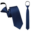 Krawat młodzieżowy z zamkiem błyskawicznym - granatowy