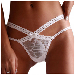 Stringi damskie paseczki majtki z koronką
