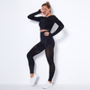 Komplet zestaw sportowy legginsy bezszwowe + top 