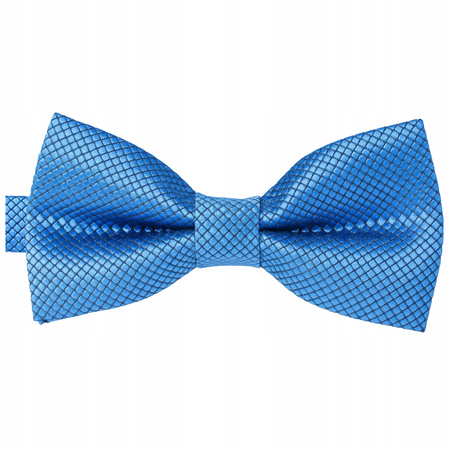 Muszka dziecięca w drobną kratkę - niebieska