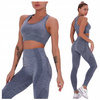 Komplet zestaw sportowy legginsy bezszwowe + top 