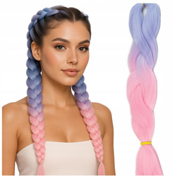 Włosy syntetyczne kolorowe dredy warkocze ombre