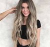 Peruka długa ombre blond brąz fale