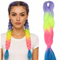 Włosy syntetyczne warkoczyki dredy ombre