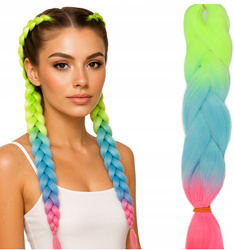 Włosy syntetyczne warkoczyki dredy ombre