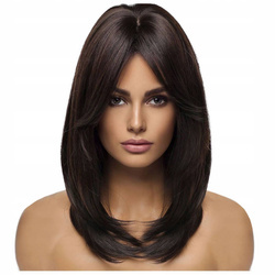 Peruka prosta brąz jak naturalna