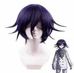 Peruka krótka granatowa Ouma Kokichi Danganronpa V3 cosplay