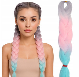 Włosy syntetyczne warkoczyki dredy ombre