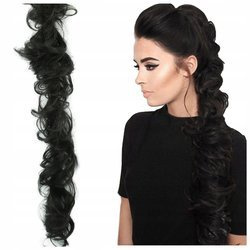 Doczepiany kucyk na gumce treska warkocz 80 cm