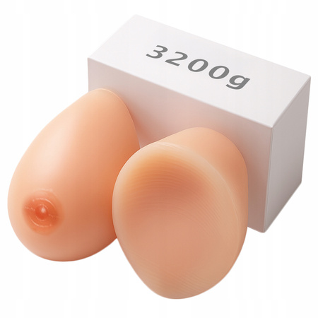 Silikonowa proteza piersi - sztuczny biust 3200 gram