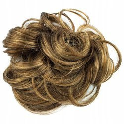 Doczepiany kok na gumce treska gęste włosy