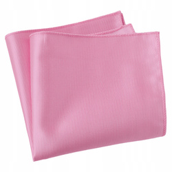 Poszetka męska w prążki - jasnoróżowa