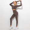 Komplet sportowy legginsy bezszwowe + top
