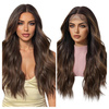 Peruka długa lace front brązowa fale