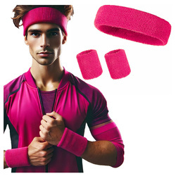 Neonowe opaski na głowe i ręce frotki