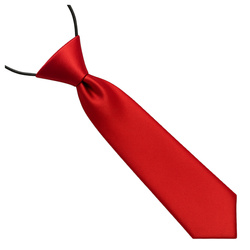 Krawat dziecięcy na gumce - czerwony