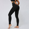 Legginsy sportowe push up wysoki stan karbowane