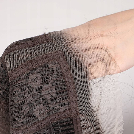 Peruka długa brązowa falowana lace front