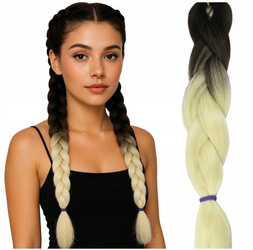 Włosy syntetyczne kolorowe dredy warkocze ombre