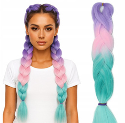 Włosy syntetyczne warkoczyki dredy ombre