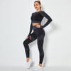 Komplet zestaw sportowy legginsy bezszwowe + top 