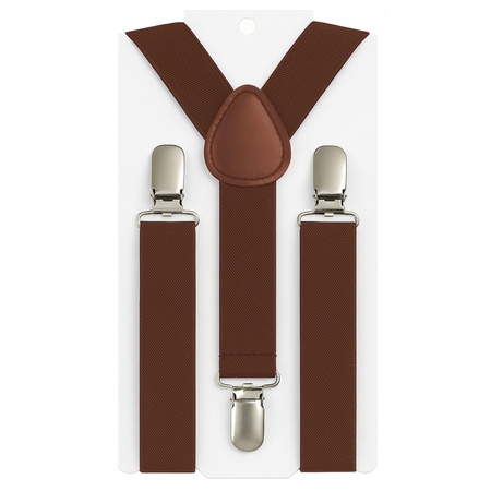 Szelki dziecięce 2,5 cm brązowe