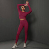 Komplet zestaw sportowy legginsy + top 