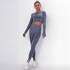 Komplet zestaw sportowy legginsy bezszwowe + top 