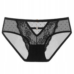 Figi damskie paseczki majtki z koronką