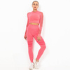 Komplet zestaw sportowy legginsy bezszwowe + top 