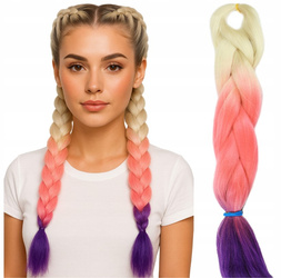 Włosy syntetyczne warkoczyki dredy ombre