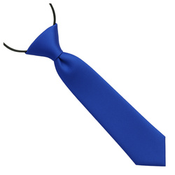 Krawat dziecięcy na gumce - chabrowy