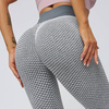 Legginsy sportowe push up wysoki stan karbowane