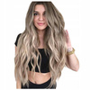 Peruka długa ombre blond brąz fale