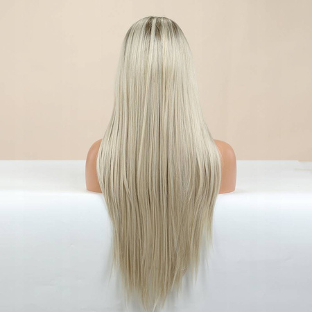 Peruka blond prosta lace front
