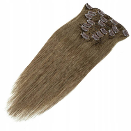 Doczepiane włosy clip-in naturalne 40 cm 7 taśm