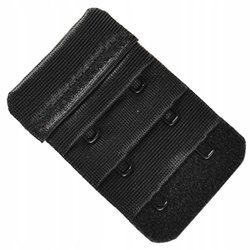 Przedłużenie do biustonosza haftka czarna