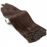 Doczepiane włosy clip-in jak naturalne 60cm 6 taśm