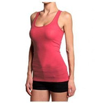 Bawełniana koszulka na ramiączkach bokserka koralowa