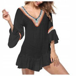 Pareo z kolorowym haftem