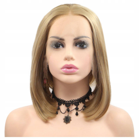 Peruka lace front blond prosta 